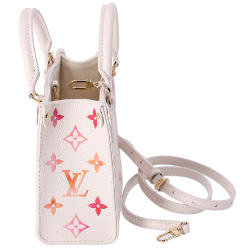 Louis Vuitton Onthego BB Empreinte Monogram Sunrise Aquarelle Beige Pink