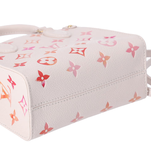 Louis Vuitton Onthego BB Empreinte Monogram Sunrise Aquarelle Beige Pink