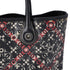 CHANEL Coco Travel Tote Bag Black Cream Red PVC Leather