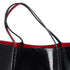 Christian Louboutin Hippolock Large Tote Bag Black Red Patent Leather