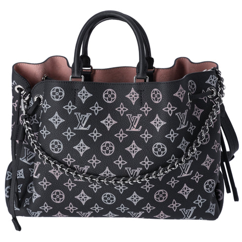 Louis Vuitton Flight Mode Monogram Mahina Bella Tote Rainbow Black