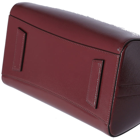 GIVENCHY Antigona Small Handbag Oxblood Patent Leather