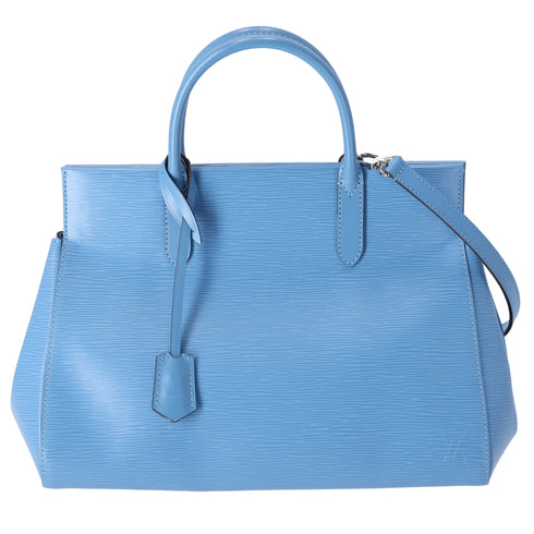 Louis Vuitton Marly MM Epi Handbag M94661 Bleuet Epi Leather Light Blue