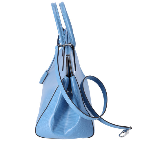 Louis Vuitton Marly MM Epi Handbag M94661 Bleuet Epi Leather Light Blue