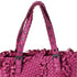 Bottega Veneta Lido Patchwork Large Tote Fringe Intrecciato Pink Leather