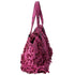 Bottega Veneta Lido Patchwork Large Tote Fringe Intrecciato Pink Leather