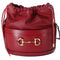 GUCCI Horsebit 1955 Bucket Bag Shoulder Bag 602118 Bordeaux Leather
