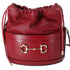 GUCCI Horsebit 1955 Bucket Bag Shoulder Bag 602118 Bordeaux Leather