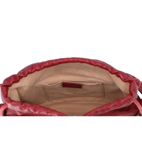 GUCCI Horsebit 1955 Bucket Bag Shoulder Bag 602118 Bordeaux Leather