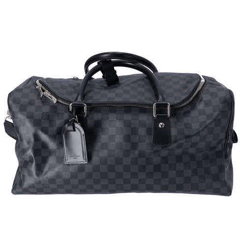 Louis Vuitton Roadster 50 Boston Bag N48189 Damier Graphite Black Canvas