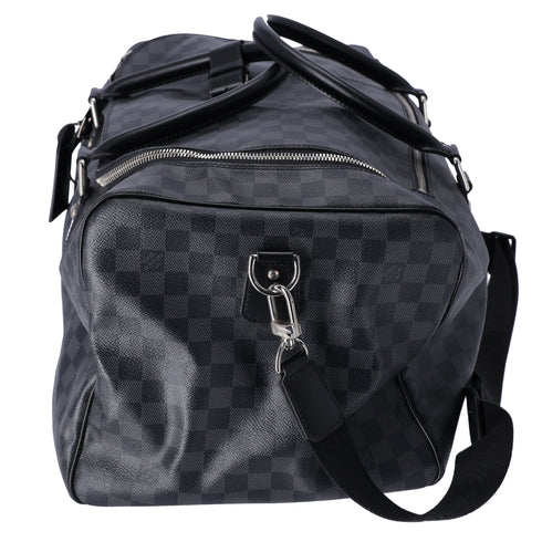 Louis Vuitton Roadster 50 Boston Bag N48189 Damier Graphite Black Canvas