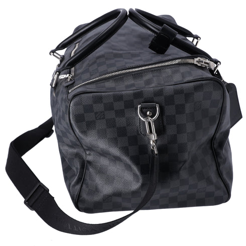 Louis Vuitton Roadster 50 Boston Bag N48189 Damier Graphite Black Canvas