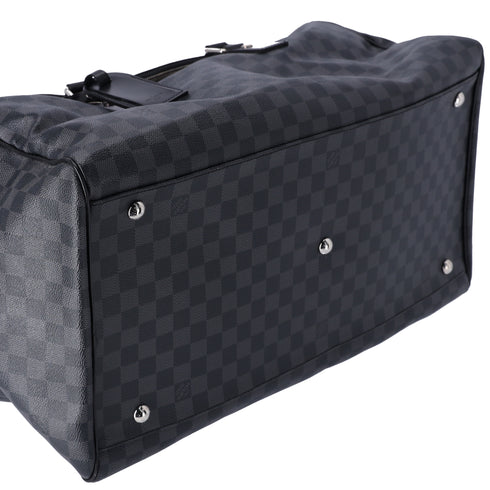 Louis Vuitton Roadster 50 Boston Bag N48189 Damier Graphite Black Canvas