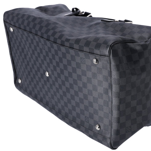 Louis Vuitton Roadster 50 Boston Bag N48189 Damier Graphite Black Canvas