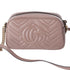 GUCCI GG Marmont Shoulder Bag 447632 Pink Beige Leather