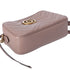GUCCI GG Marmont Shoulder Bag 447632 Pink Beige Leather