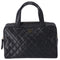 CHANEL Vintage Caviar CC Bowling Bag Black