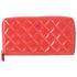 CHANEL Matelasse Long Wallet Pink Patent Leather