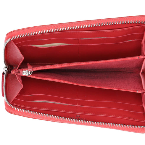 CHANEL Matelasse Long Wallet Pink Patent Leather