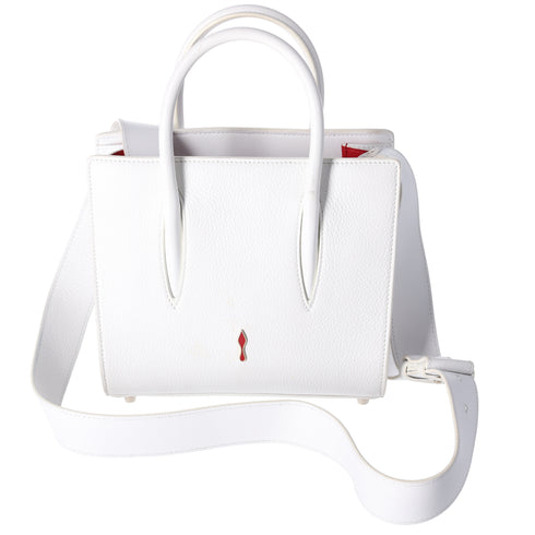 Christian Louboutin Paloma Studded Mini Handbag White Leather