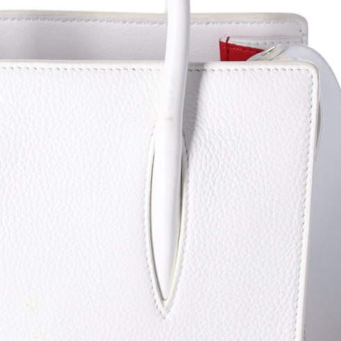 Christian Louboutin Paloma Studded Mini Handbag White Leather