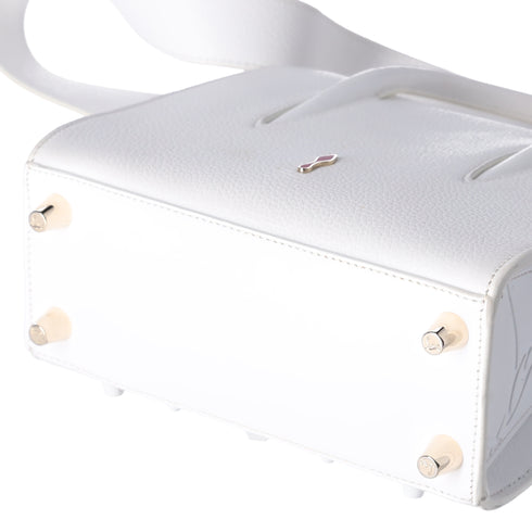 Christian Louboutin Paloma Studded Mini Handbag White Leather