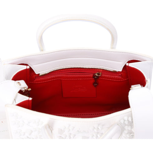 Christian Louboutin Paloma Studded Mini Handbag White Leather