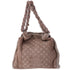Chanel Chocolate Bar Shearling Suede Stitched CC Tote Dark Brown