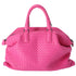 Bottega Veneta Nappa Intrecciato Maxi Convertible Tote Fuchsia pink