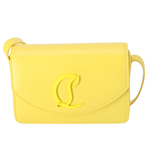 Christian Louboutin Loubi54 Shoulder Bag 1245050 Yellow Nappa Leather