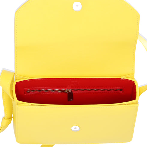 Christian Louboutin Loubi54 Shoulder Bag 1245050 Yellow Nappa Leather