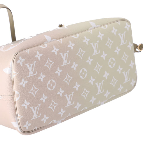 Louis Vuitton Neverfull MM Spring In The City Tote Bag Sunset Khaki Monogram