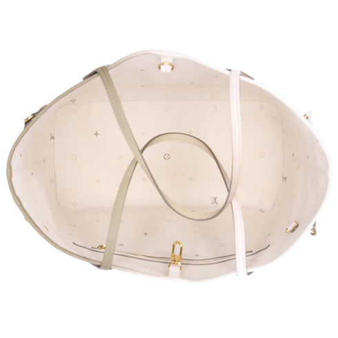 Louis Vuitton Neverfull MM Spring In The City Tote Bag Sunset Khaki Monogram