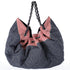CHANEL Coco Cabas GM Hobo Tote A46887 Blue Red Navy Denim