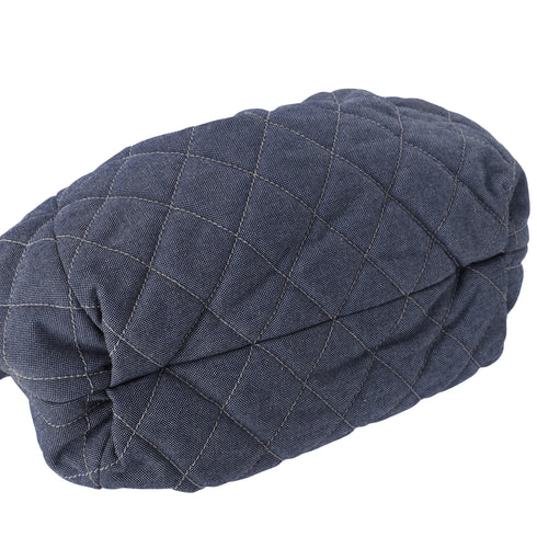 CHANEL Coco Cabas GM Hobo Tote A46887 Blue Red Navy Denim