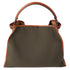 FENDI Peekaboo XL Large Handbag 8BN304 Khaki Brown Canvas