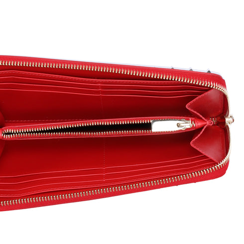 Christian Louboutin Panettone Long Wallet 1185139 White Red Multi Leather