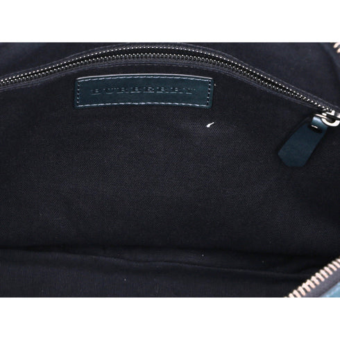 Burberry Business Bag Dark Brown Dark Green Black PVC Leather