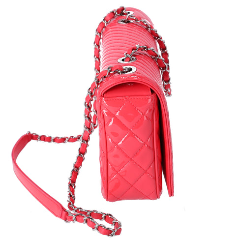 CHANEL Matelasse Coco Boy Shoulder Bag A92797 Pink Patent Leather