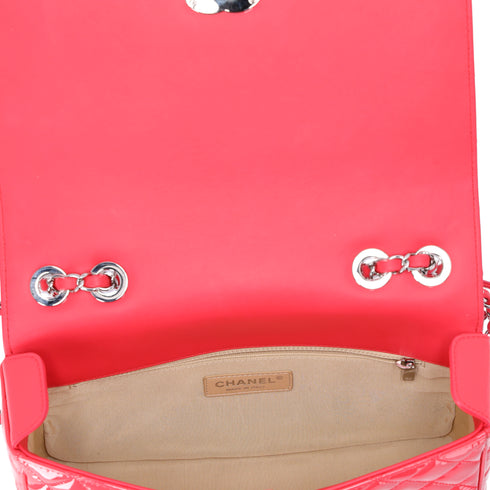 CHANEL Matelasse Coco Boy Shoulder Bag A92797 Pink Patent Leather