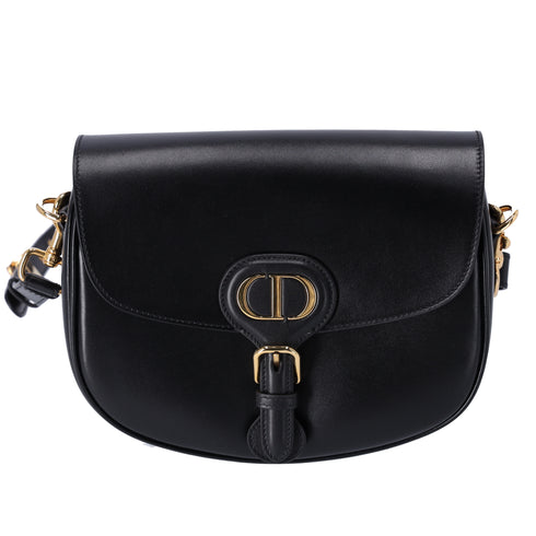 Christian Dior Bobby Medium Shoulder Bag M9319UMOL_M900 Black Box Leather