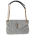 SAINT LAURENT PARIS Lulu Puffer Small Shoulder Bag 577476 Denim