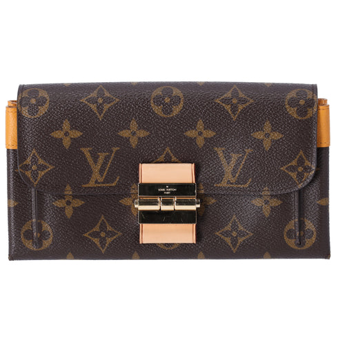 Louis Vuitton Elysee Monogram Long Wallet M60413 Saffron Monogram Canvas Leather