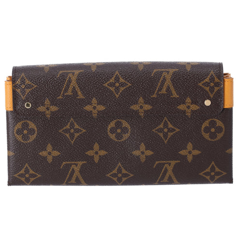 Louis Vuitton Elysee Monogram Long Wallet M60413 Saffron Monogram Canvas Leather