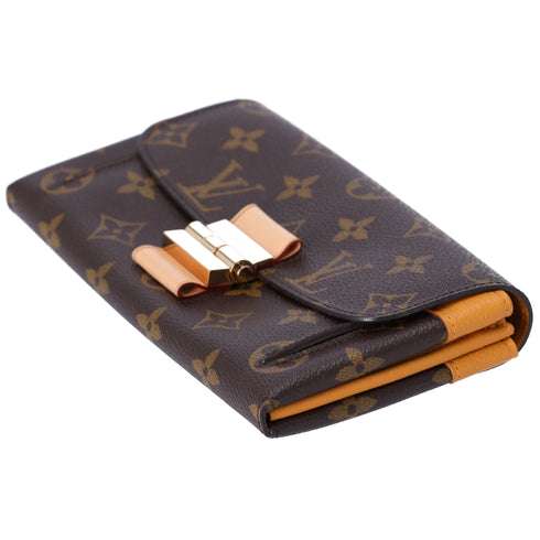 Louis Vuitton Elysee Monogram Long Wallet M60413 Saffron Monogram Canvas Leather