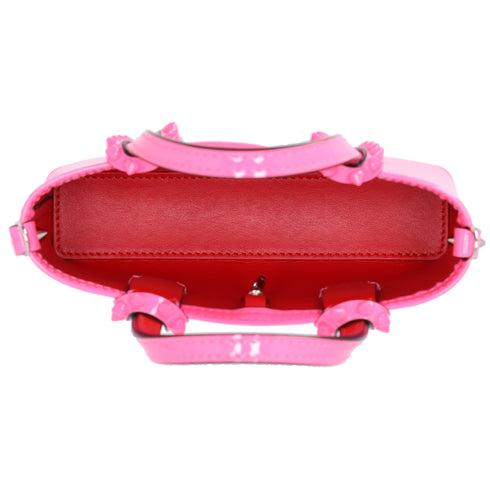 Christian Louboutin Cabata EW Nano Handbag 3225245 Pink Patent Leather
