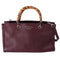 GUCCI Bamboo Shopper Tote Bag 323660 Bordeaux Leather