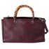GUCCI Bamboo Shopper Tote Bag 323660 Bordeaux Leather