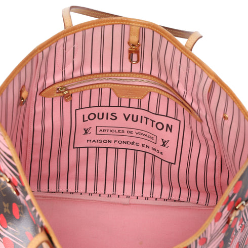 Louis Vuitton Neverfull MM Monogram Jungle Dot Tote Bag M41979 Poppy