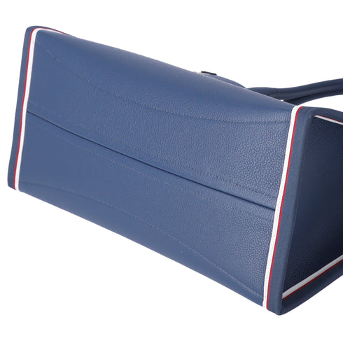 Christian Louboutin Nastrolbi Tote Bag Blue Red White Leather